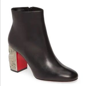 NEW Christian Louboutin Scrunch Black Bootie Size 36 / 6